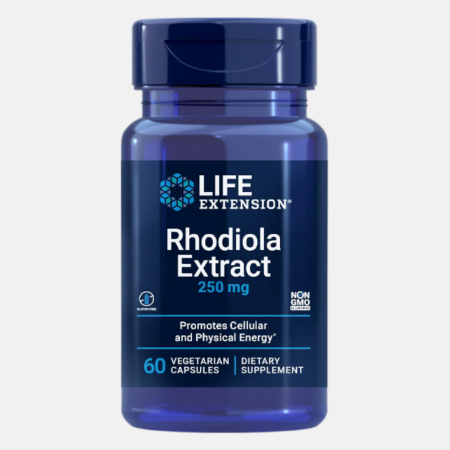 Rhodiola Extract (3% Rosavins) 250mg – 60 cápsulas – Life Extension