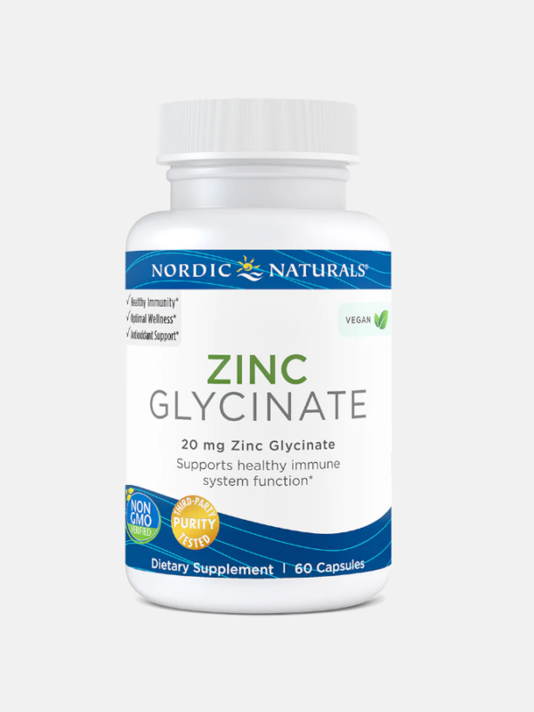 Zinc Glycinate - 60 cápsules - Nordic Naturals