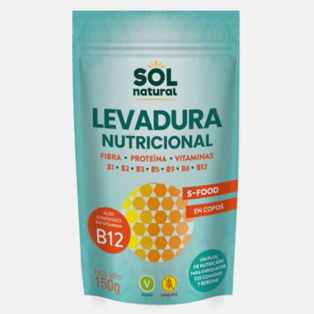 Levedura Nutricional B12 – 150g – SOL Natural