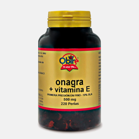 Óleo de Onagra 500mg – 220 cápsulas – Obire
