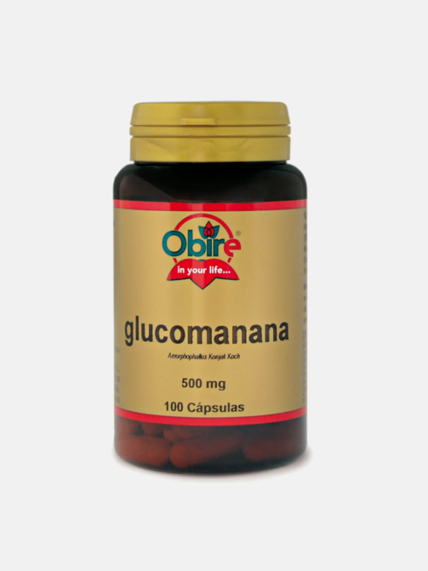 Glucomanano - 500mg - 100 cápsulas - Obire