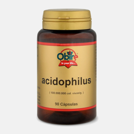 Acidophilus 400 mg – 90 cápsulas – Obire