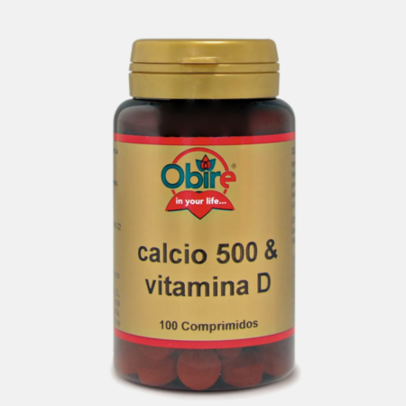 Cálcio 500 + Vitamina D – 100 comprimidos – Obire