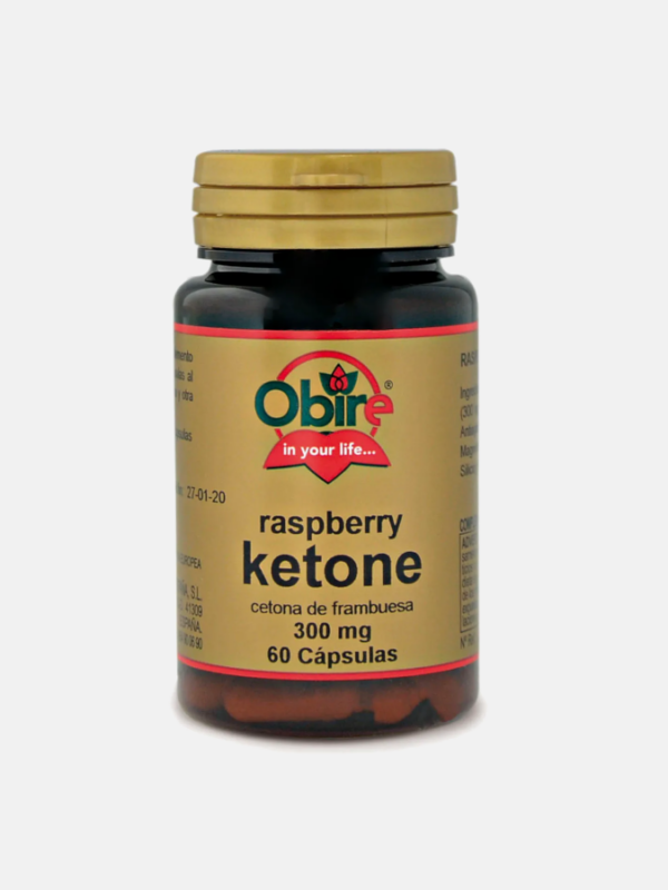 Raspberry Ketone 300mg - 60 cápsulas - Obire