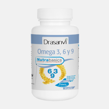 Nutrabasics Omega 3, 6 e 9 – 24 cápsulas – Drasanvi
