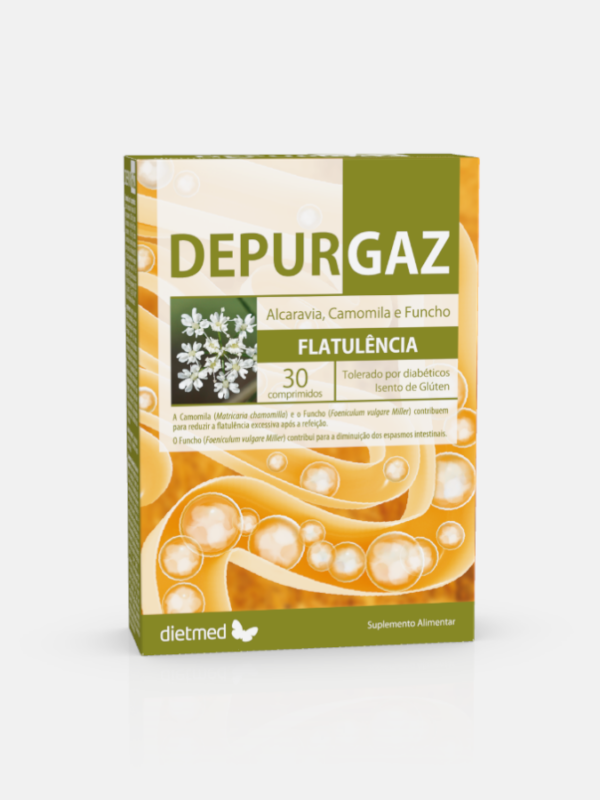 Depurgaz - 30 comprimidos - DietMed