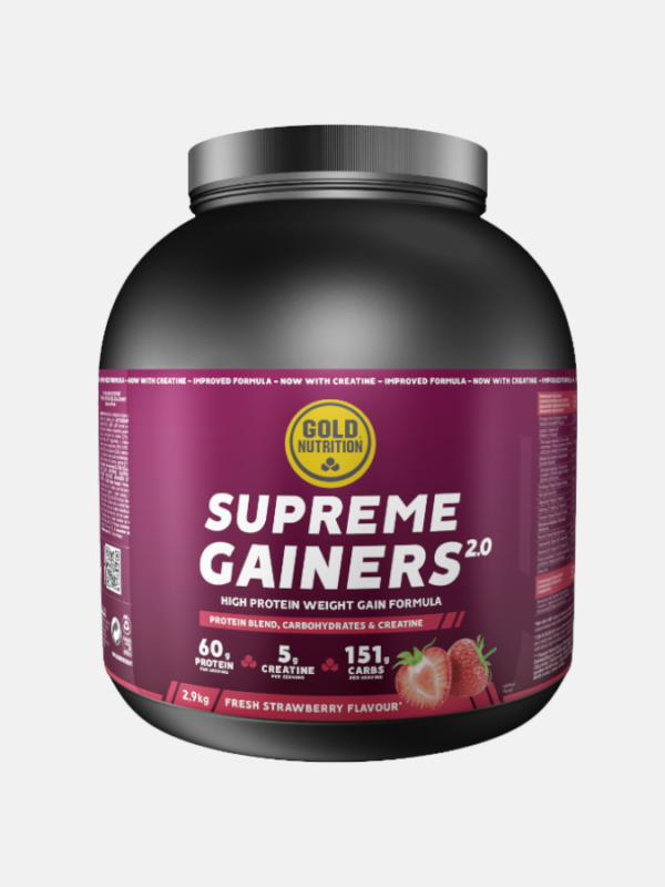 Supreme Gainers 2.0 Morango - 2,9kg - Gold Nutrition