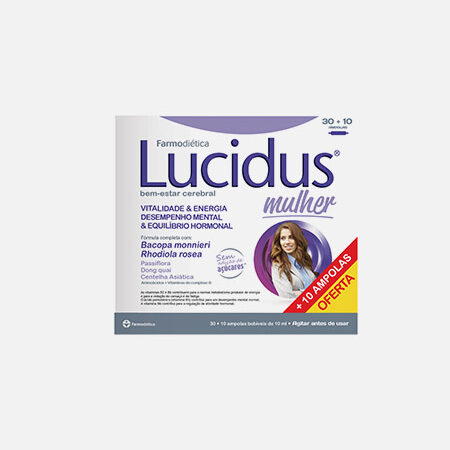 Lucidus Mulher – 30+10 ampolas – Farmodiética
