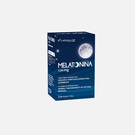 Melatonina 1 mg – 30 cápsulas – Calêndula