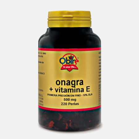 Óleo de Onagra 500mg – 450 cápsulas – Obire