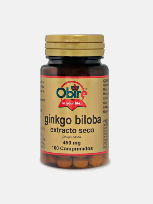 Ginkgo biloba 450mg - 100 comprimidos - Obire