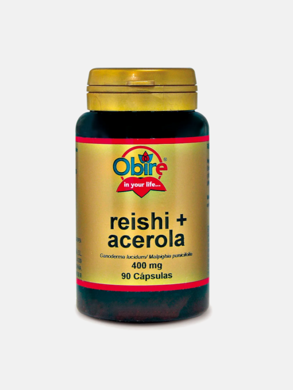 Reishi & Acerola 400mg - 90 cápsulas - Obire