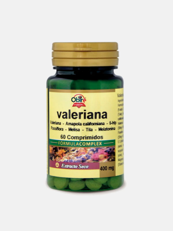 Valeriana Complex 400mg - 60 comprimidos - Obire