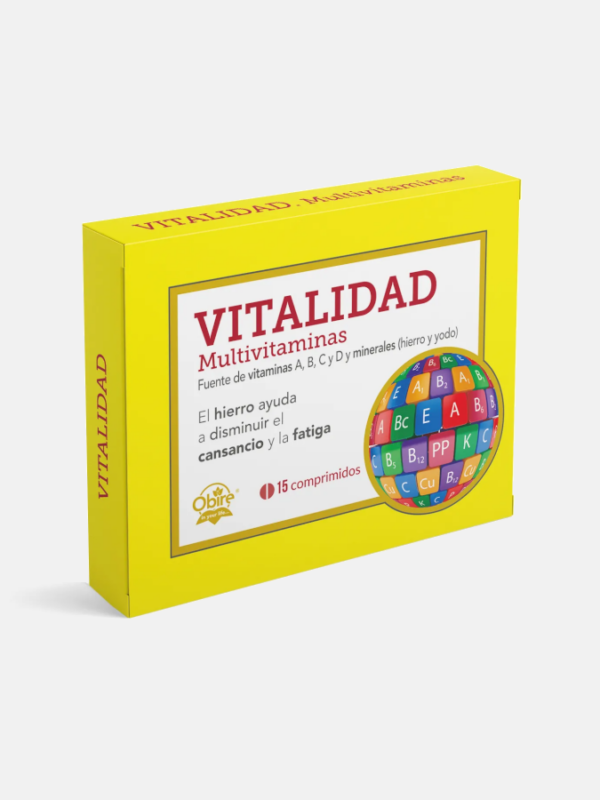 Vitalidade Multivitaminas - 15 comprimidos - Obire
