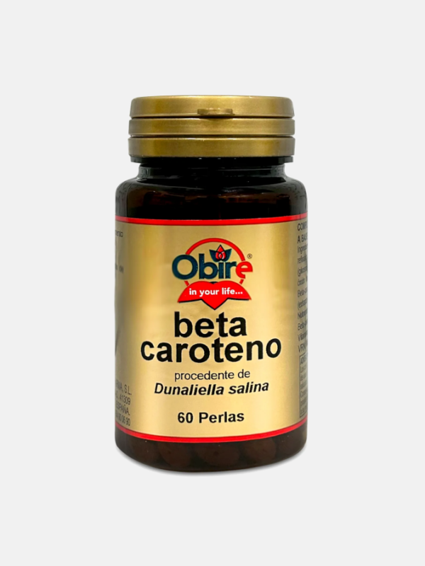 Beta-Caroteno Dunaliella salina - 60 cápsulas - Obire