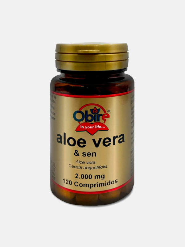 Aloe vera com sene - 120 comprimidos - Obire