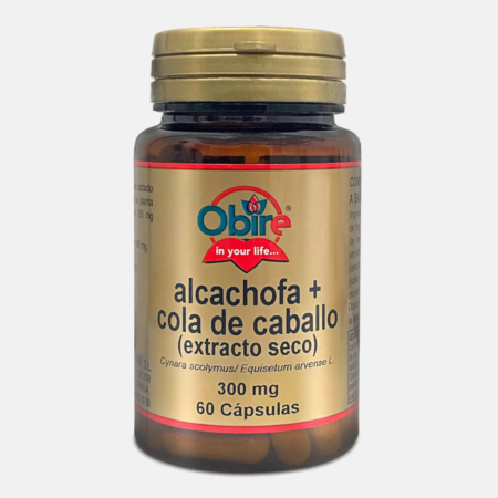 Alcachofra + Cavalinha 300mg – 60 cápsulas – Obire