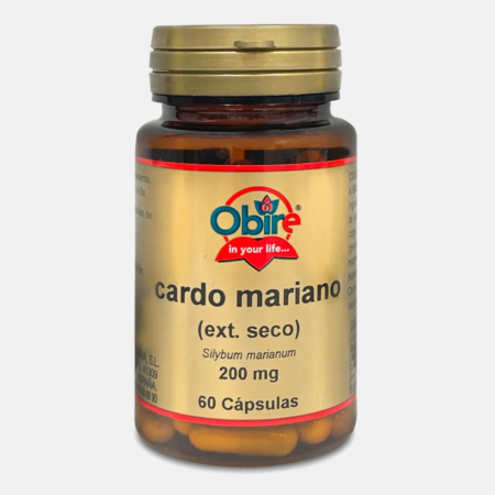 Cardo Mariano 200mg – 60 cápsulas – Obire