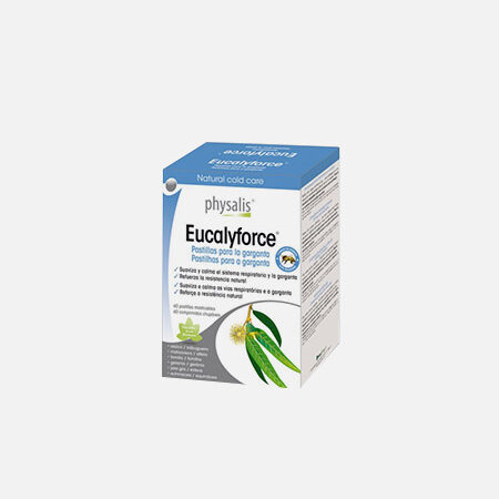 Physalis Eucalyforce pastilhas para a garganta – 30 pastilha