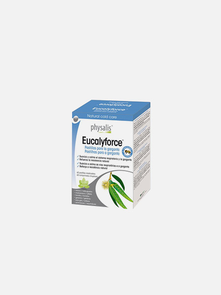Physalis Eucalyforce pastilhas para a garganta - 30 pastilha