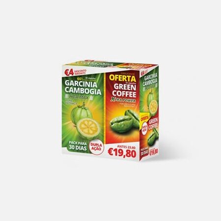 Garcinia – 30 cápsulas + Green Coffee – 30 capsulas – CHI