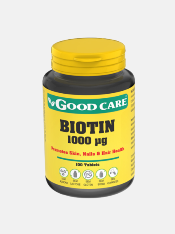 BIOTINA 1000 mcg - 100 comprimidos - Good Care