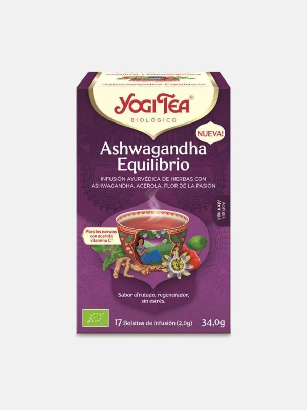 Ashwagandha Equilíbrio BIO - 17 saquetas - Yogi Tea