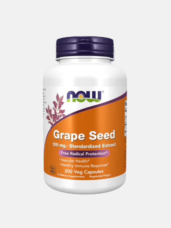 Grape Seed 100 mg - 200 cápsulas - Now