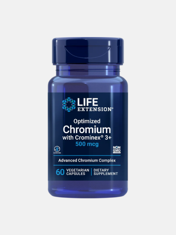 Optimized Chromium with Crominex 3+ - 60 cápsulas - Life Extension