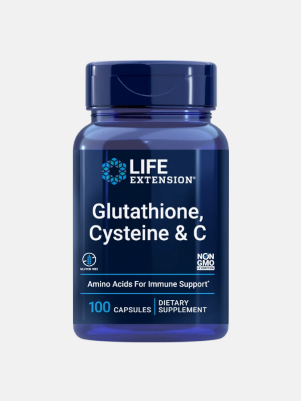 Glutathione, Cysteine & C - 100 cápsulas - Life Extension