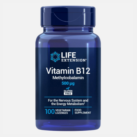Vitamin B12 Methylcobalamin 500mcg – 100 lozangos – Life Extension