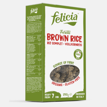 Fusilli Brown Rice Organic – 250g – Felicia