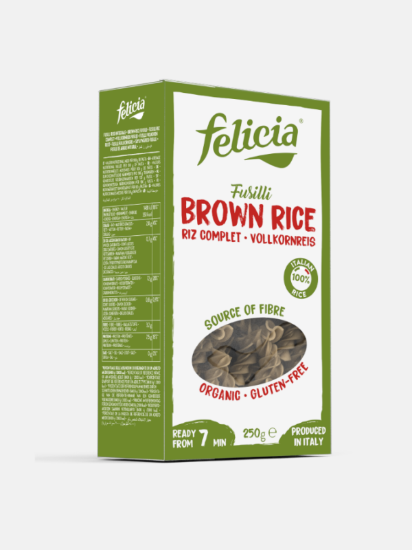 Fusilli Brown Rice Organic - 250g - Felicia