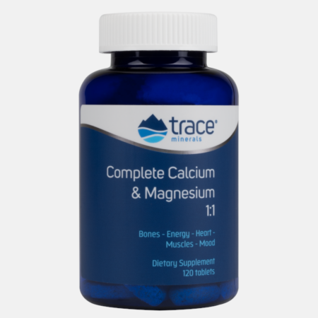 Complete Calcium & Magnesium 1:1 – 120 comprimidos – Trace Minerals