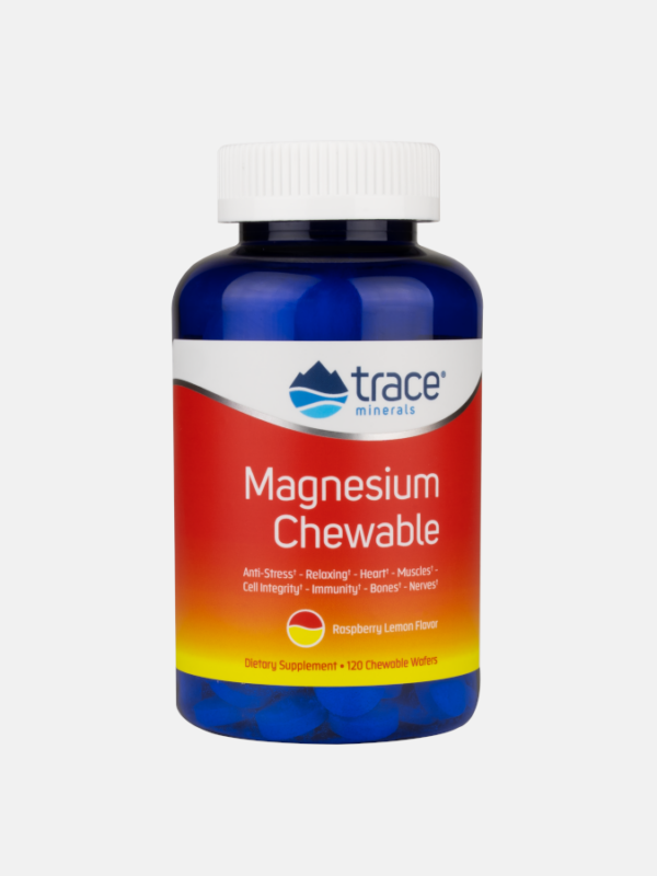 Magnesium Chewable Raspberry Lemon - 30 chewable wafers - Trace Minerals