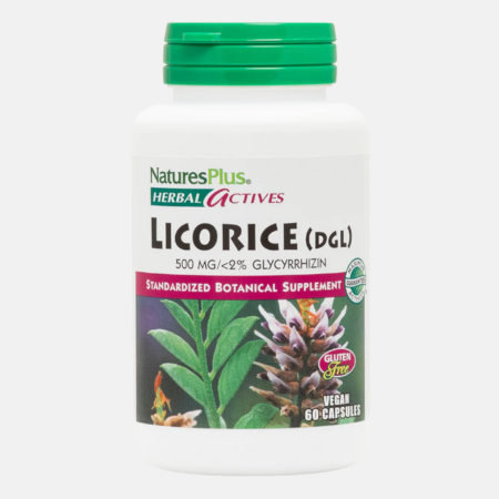 LICORICE (DGL) 500mg – 60 cápsulas – Natures Plus