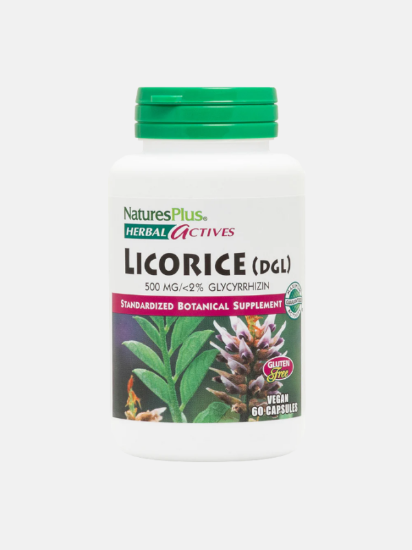 LICORICE (DGL) 500mg - 60 cápsulas - Natures Plus