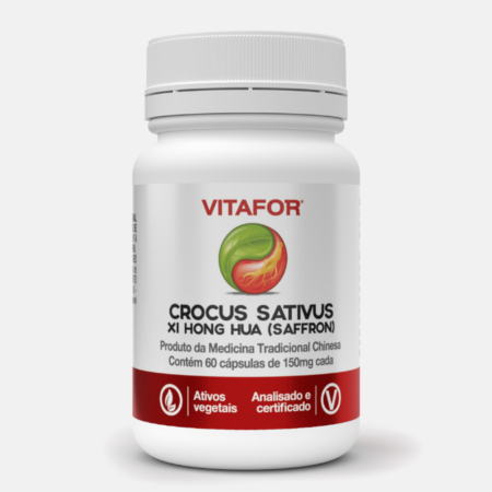 Crocus Sativus Xi Hong Hua – 60 cápsulas – Vitafor