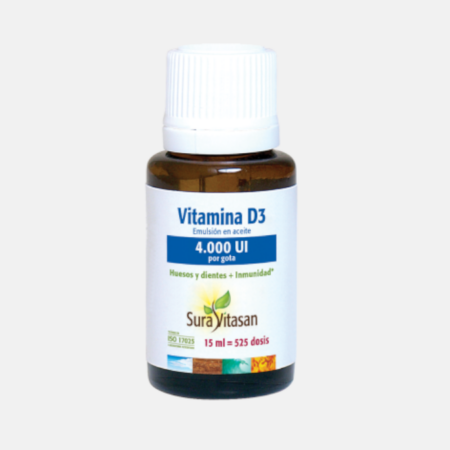 Vitamina D3 4000 UI – 15ml – Sura Vitasan