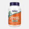 Potassium Plus Iodine – 180 comprimidos - Now