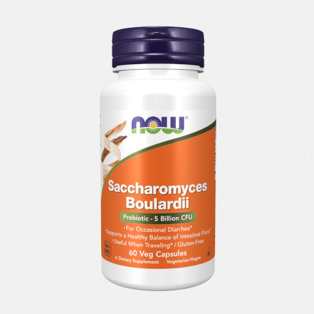 Saccharomyces Boulardii – 60 cápsulas – Now