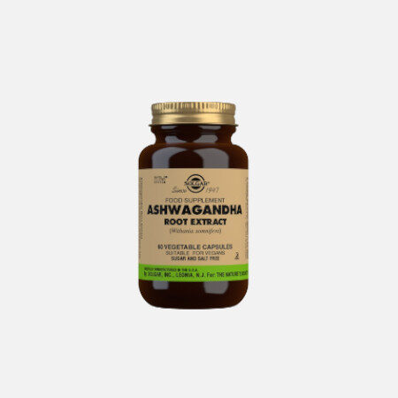 Ashwagandha Root Extract – 60 cápsulas – Solgar