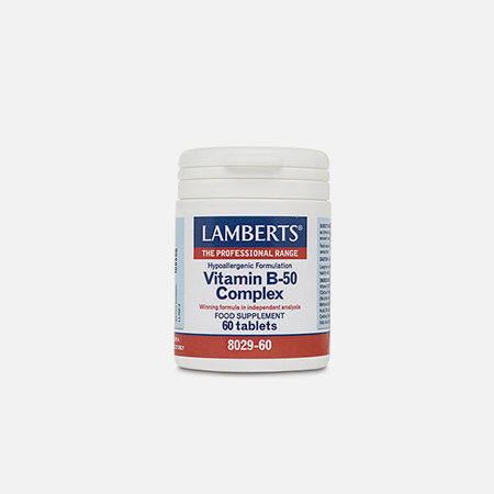 Vitamin B-50 Complex – 60 comprimidos – Lamberts
