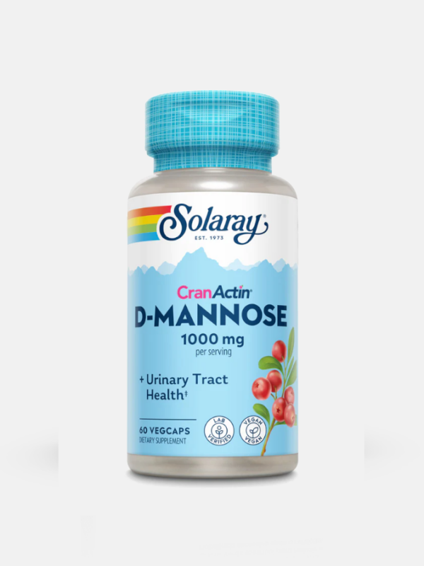 D-Mannose com CranActin - 60 cápsulas - Solaray
