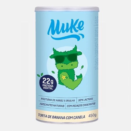 Muke Proteína Vegetal Banana e Canela – 450g – +Mu