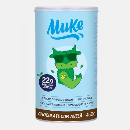 Muke Proteína Vegetal Chocolate Avelã – 450g – +Mu