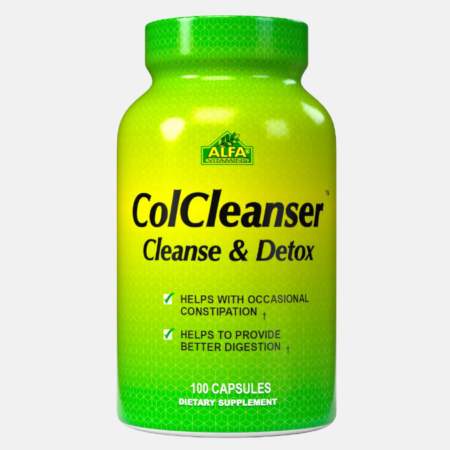 Colcleanser Colon Cleanse & Detox – 100 cápsulas – Alfa Vitamins