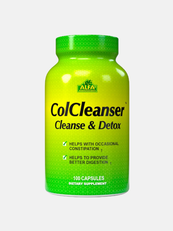 Colcleanser Colon Cleanse & Detox - 100 cápsulas - Alfa Vitamins