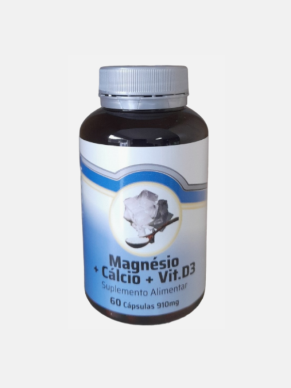 Magnésio + Cálcio + D3 - 60 cápsulas - Dalipharma