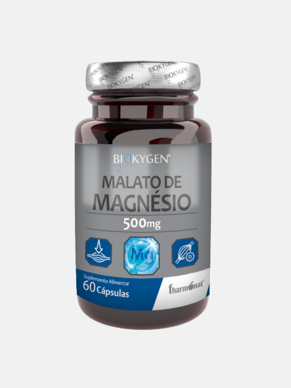 Biokygen Malato de Magnésio - 60 cápsulas - Fharmonat